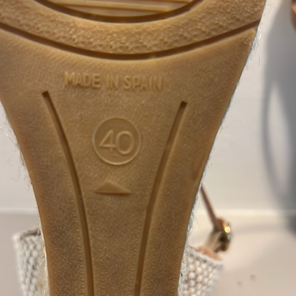 Kanna Navy and Tan Espadrille Sandals - Picture 5 of 7